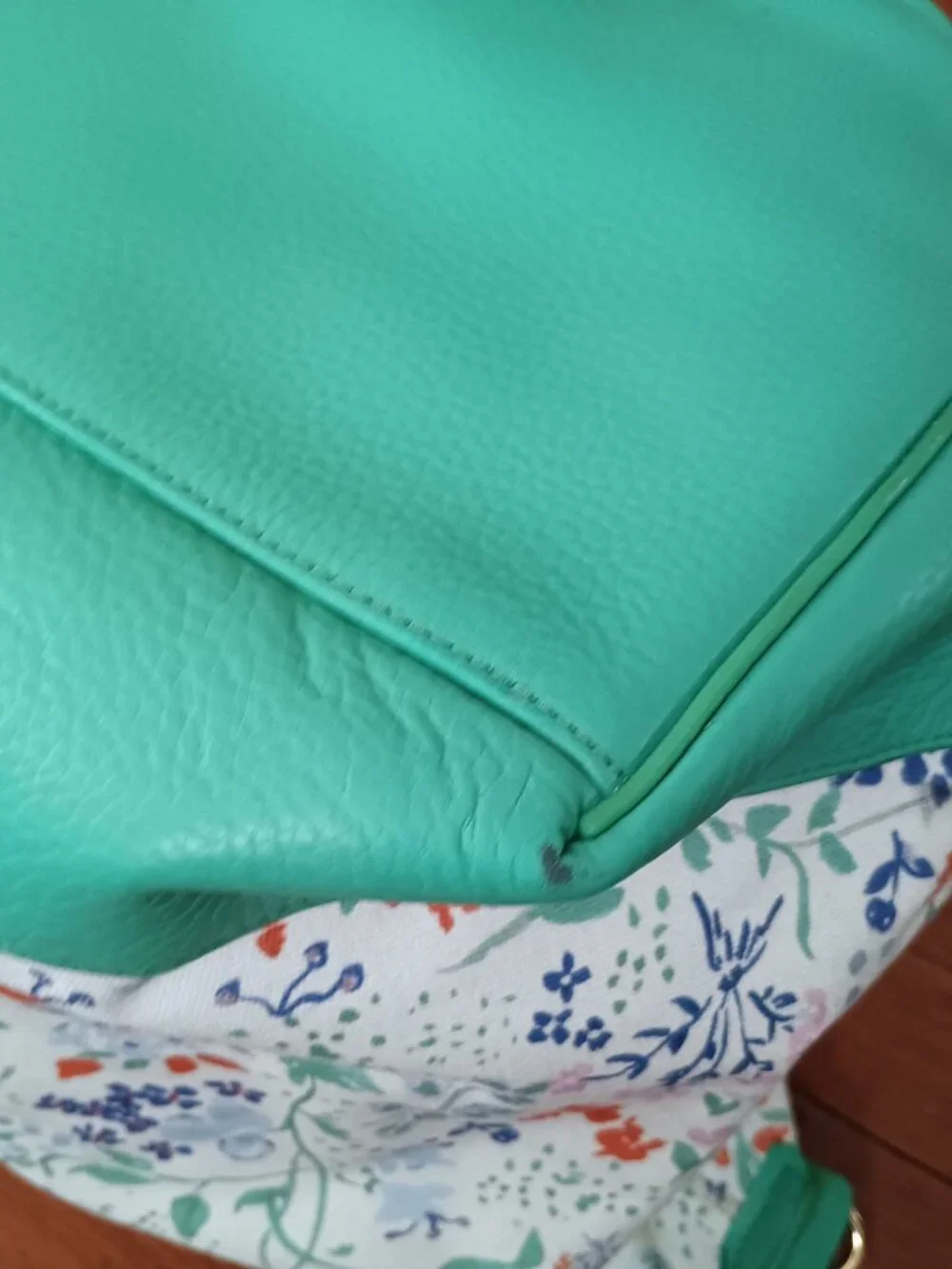 Neely & Chloe Travel Duffel & Garment Bag Set Spring Green & Flowers